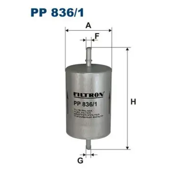 Filtron Yakıt Filtresi – PP836/1 / OEM 1J0201511A ürün görseli