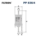 Filtron Yakıt Filtresi – PP836/4 / OEM 6Q0201051C