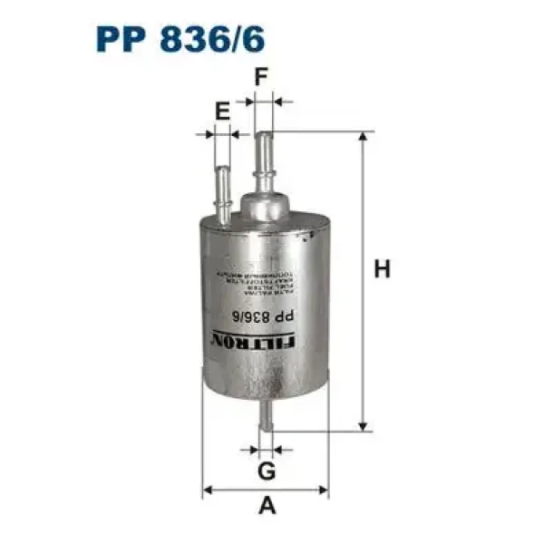 Filtron Yakıt Filtresi – PP836/6 / OEM 4F0201511E