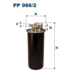 Filtron Yakıt Filtresi – PP986/2 / OEM 4F0127401B