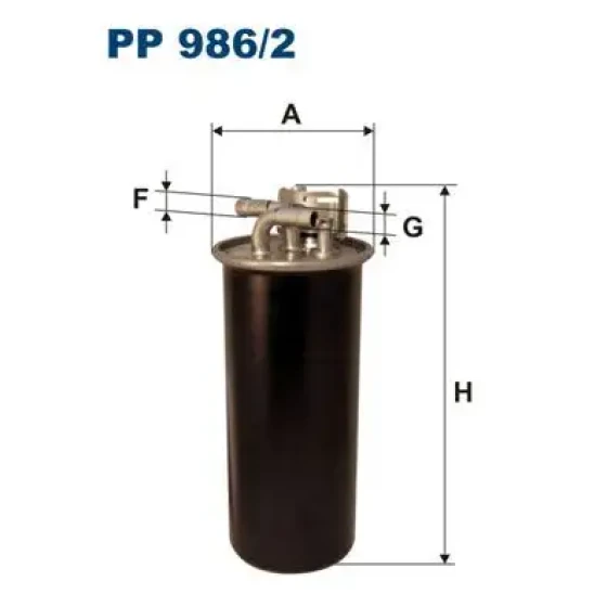 Filtron Yakıt Filtresi – PP986/2 / OEM 4F0127401B ürün görseli
