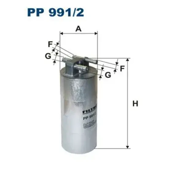 Filtron Yakıt Filtresi – PP991/2 / OEM 4F0127401J ürün görseli