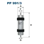 Filtron Yakıt Filtresi – PP991/3 / OEM 8W0127399A