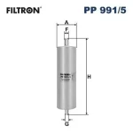 Filtron Yakıt Filtresi – PP991/5 / OEM 4G0127401