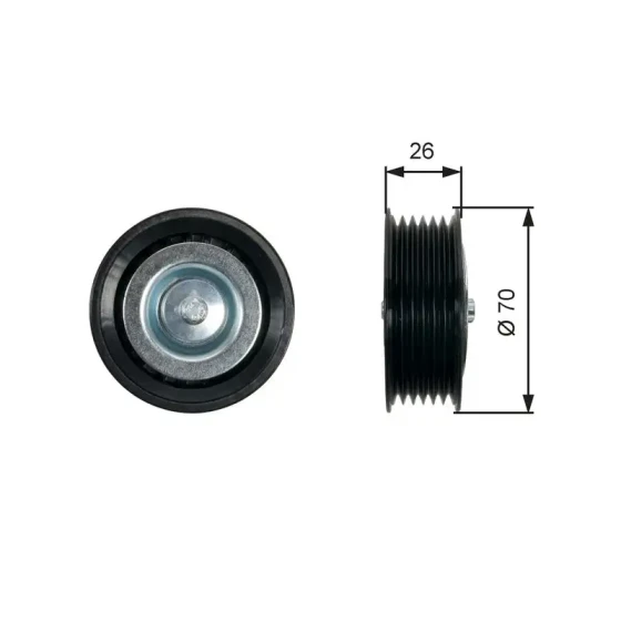Gates Alternatör Gergi Rulmanı – T36469 / OEM 51800046 ürün görseli
