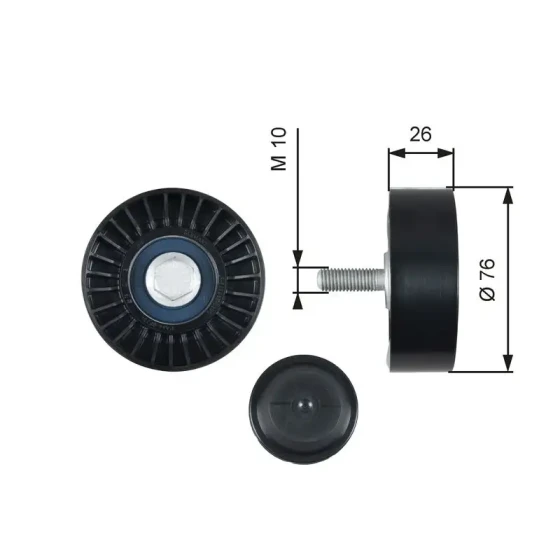 Gates Alternatör Gergi Rulmanı – T36485 / OEM 03F145276 ürün görseli