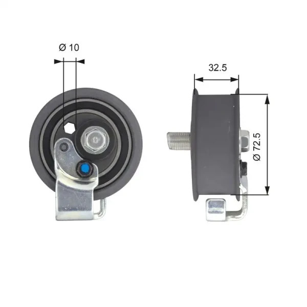 Gates Triger Gergi Rulmanı – T43065 / OEM 058109243E