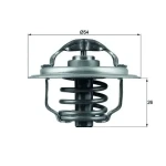 Mahle Termostat – TX11187D / OEM 03G121113