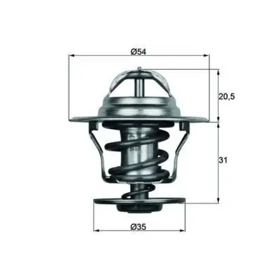 Mahle Termostat – TX1587D / OEM 068121113H ürün görseli