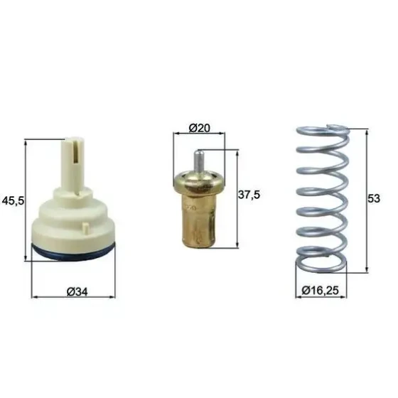 Mahle Termostat – TX181105D / OEM 03C121110P ürün görseli