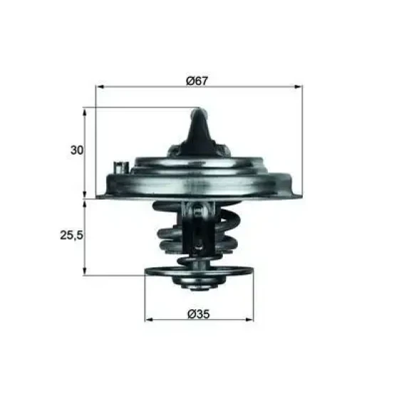 Mahle Termostat – TX3087D / OEM 078121113B ürün görseli