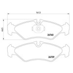 Arka Fren Balatası - 901 Mercedes-benz Sprinter - Kod 4U.22121MR - OEM A0044205620