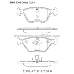 Ön Fren Balatası - E46-83 - Kod 4U.22237BW - OEM 34116750148