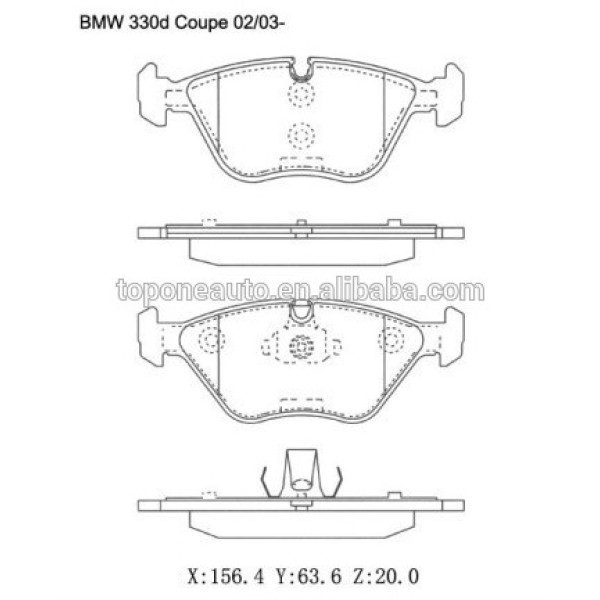 Ön Fren Balatası - E46-83 - Kod 4U.22237BW - OEM 34116750148