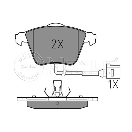 Fren Balatası - Volkswagen Passat 05- ÖN PR 1lk - Kod 4U.22485VV - OEM 1K0698151B ürün görseli