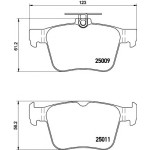 Arka Fren Balatası - Golf7-a3-seat Leon-volkswagen Passat - Kod 4U.22488VV - OEM 8V0698451