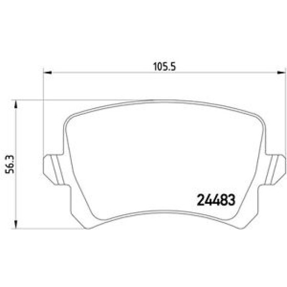 Arka Fren Balatası - Volkswagen Tiguan-volkswagen Passat-volkswagen Caddy-a6-q3 06> GDB1763 / FDB4058 - Kod 4U.22493VV - OEM 3C0698451E ürün görseli