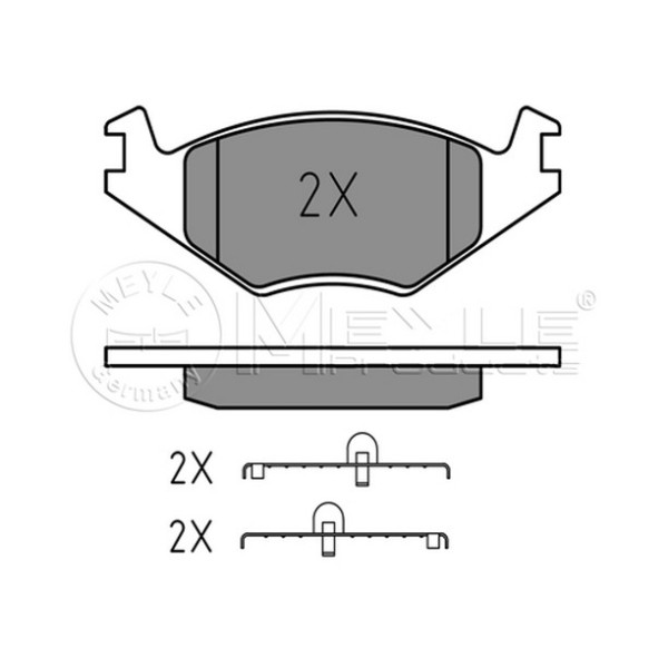Fren Balatası - Volkswagen Polo E.m., Volkswagen Golf II ÖN - Kod 4U.22496VV - OEM 867698151
