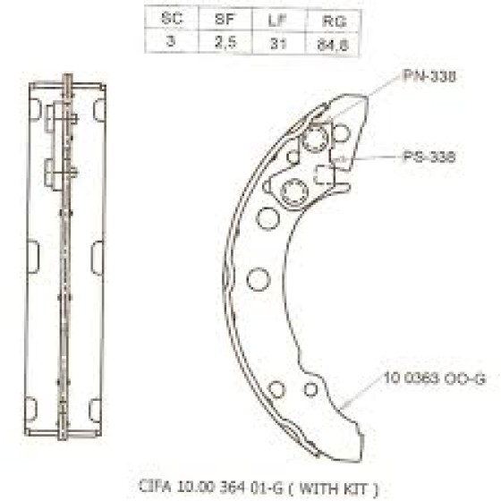 Fren Pabuç Balata Arka Aee Volkswagen Polo 3 1.6 - Kod 4U.22525VV - OEM 867698525X ürün görseli