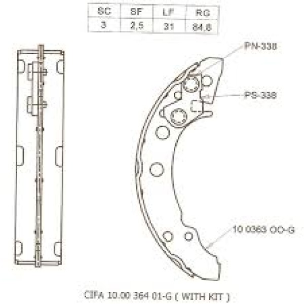 Fren Pabuç Balata Arka Aee Volkswagen Polo 3 1.6 - Kod 4U.22525VV - OEM 867698525X