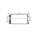 AVA Klima Radyatörü Cglc A6 2.0TDİ - Kod AVAAI5352 - OEM 4G0260403B