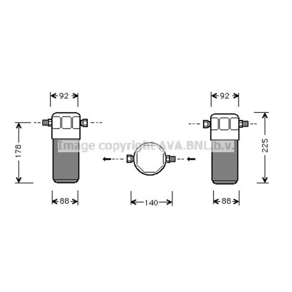 AVA Klima Tüpü Aeb-afn Volkswagen Passat 4 1.8t-1.9tdi - Kod AVAAID154 - OEM 8A0820193AB