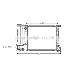 AVA SU Radyatörü Man Klimasiz E30 M40 - Kod AVABW2081 - OEM 17111719024