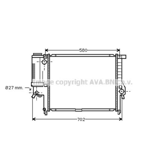 AVA SU Radyatörü Man E39 M52-54 - Kod AVABW2195 - OEM 17111740698 ürün görseli