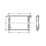AVA SU Radyatörü Klm - Kod AVABW2286 - OEM 17117570821