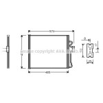 AVA Klima Radyatörü E38 - Kod AVABW5185 - OEM 64538373924