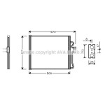 AVA Klima Radyatörü E39 - Kod AVABW5192 - OEM 64538391647