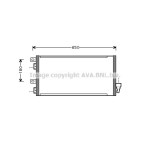 AVA Klima Radyatörü Mini - Kod AVABW5256 - OEM 64531490572