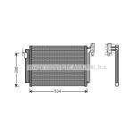 AVA Klima Radyatörü E53 - Kod AVABW5281 - OEM 64536914216