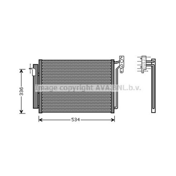 AVA Klima Radyatörü E53 - Kod AVABW5281 - OEM 64536914216 ürün görseli
