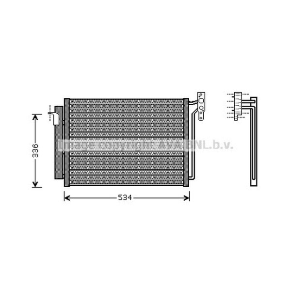 AVA Klima Radyatörü E53 - Kod AVABW5281 - OEM 64536914216