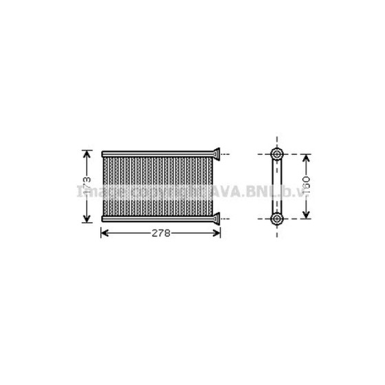 AVA Kalorifer Radyatörü - Kod AVABW6342 - OEM 64119128953 ürün görseli