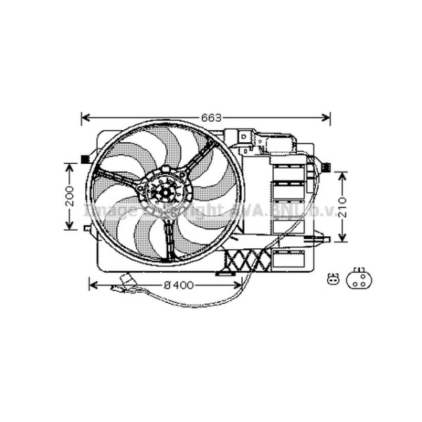 AVA Fan Davlumbazli R50-53 Cooper-s-one - Kod AVABW7506 - OEM 17101475577