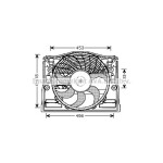 AVA Fan Davlumbazli E46 M52-54 - Kod AVABW7514 - OEM 64546988913