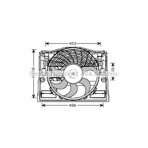 AVA Fan Davlumbazli E46 M52-54 - Kod AVABW7514 - OEM 64546988913 ürün görseli