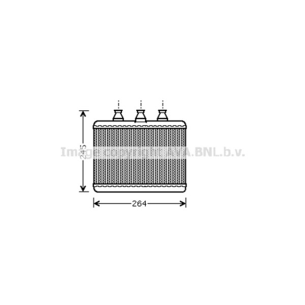 AVA Kalorifer Radyatörü E65 - Kod AVABWA6271 - OEM 64116906270