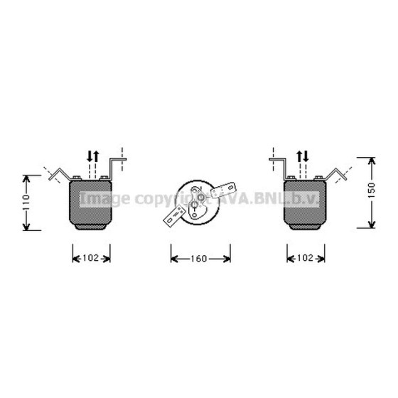 AVA Klima Tüpü E36 - Kod AVABWD225 - OEM 64538372977 ürün görseli