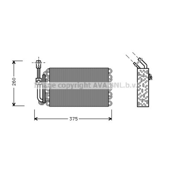 AVA Evaporatör E36 - Kod AVABWV002 - OEM 64118391356 ürün görseli