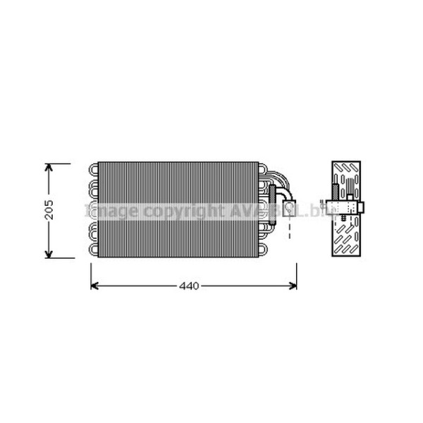 AVA Evaporatör E34 - Kod AVABWV003 - OEM 64118391277