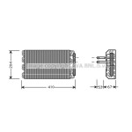 AVA Evaporatör E38 - Kod AVABWV019 - OEM 64118372191
