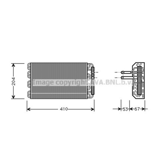 AVA Evaporatör E38 - Kod AVABWV019 - OEM 64118372191 ürün görseli