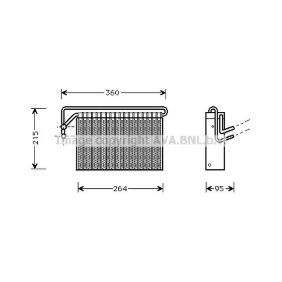 AVA Evaporatör E46-83 - Kod AVABWV024 - OEM 64119135744 ürün görseli