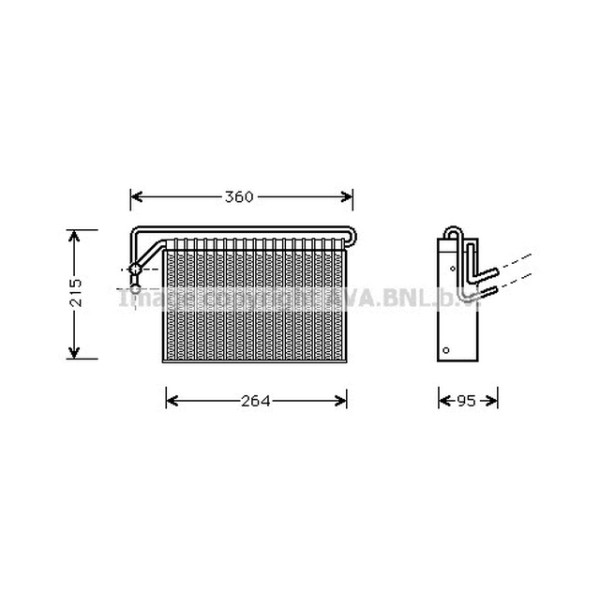 AVA Evaporatör E46-83 - Kod AVABWV024 - OEM 64119135744