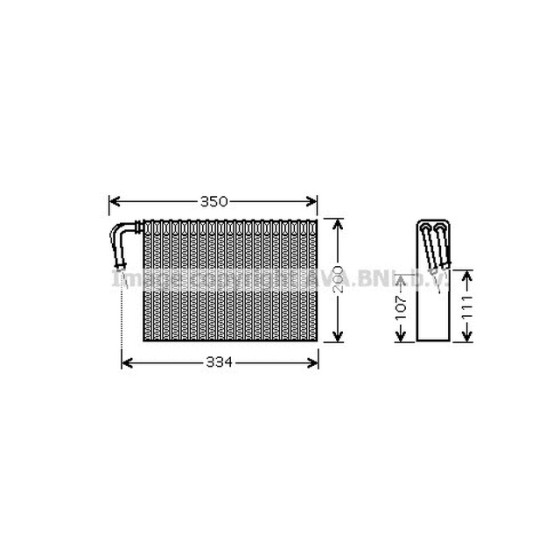 AVA Evaporatör Otom. E39-53 - Kod AVABWV305 - OEM 64118385560 ürün görseli