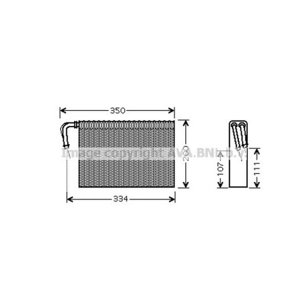 AVA Evaporatör Otom. E39-53 - Kod AVABWV305 - OEM 64118385560