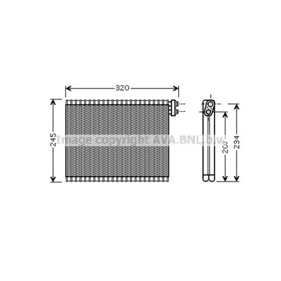 AVA Evaporatör Manuel E39-53 - Kod AVABWV339 - OEM 64118385690 ürün görseli